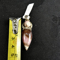Rhodocrosite in Sterling Silver Pendant(various)