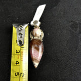 Rhodocrosite in Sterling Silver Pendant(various)