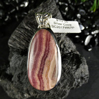 Rhodocrosite in Sterling Silver Pendant(various)