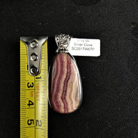 Rhodocrosite in Sterling Silver Pendant(various)