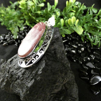 Rhodocrosite in Sterling Silver Pendant(various)
