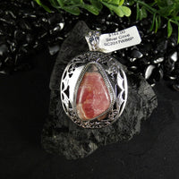 Rhodocrosite in Sterling Silver Pendant(various)