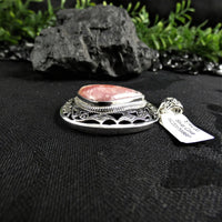 Rhodocrosite in Sterling Silver Pendant(various)