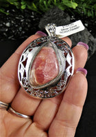 Rhodocrosite in Sterling Silver Pendant(various)