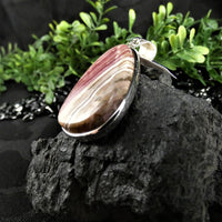 Rhodocrosite in Sterling Silver Pendant(various)