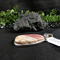 Rhodocrosite in Sterling Silver Pendant(various)