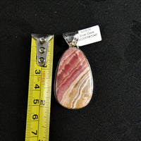 Rhodocrosite in Sterling Silver Pendant(various)