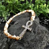 Ankh Crystal Bracelet