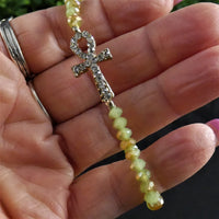 Ankh Crystal Bracelet