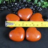 Red Jasper Polished Hearts