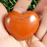 Red Jasper Polished Hearts