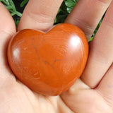 Red Jasper Polished Hearts