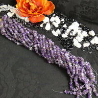 Crystal Amethyst Tumbled Chip Beads (various)