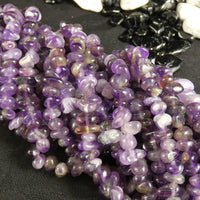Crystal Amethyst Tumbled Chip Beads (various)