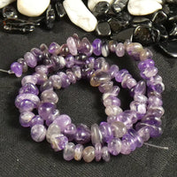 Crystal Amethyst Tumbled Chip Beads (various)