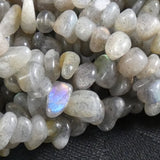 Labradorite Tumbled Chip Bead Strands (various)