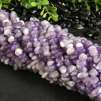 Chevron Amethyst Nugget Beads