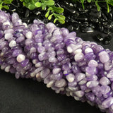 Chevron Amethyst Nugget Beads