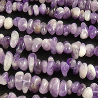 Chevron Amethyst Nugget Beads