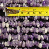 Chevron Amethyst Nugget Beads