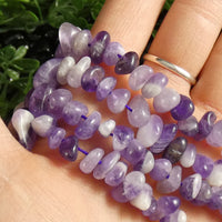 Chevron Amethyst Nugget Beads