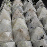 Rainbow Moonstone Pyramids (~16-22 g) (Singles, 5 & 10 Packs) (Various)