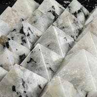 Rainbow Moonstone Pyramids