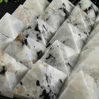 Rainbow Moonstone Pyramids