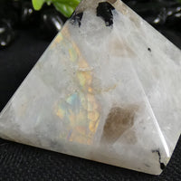 Rainbow Moonstone Pyramids