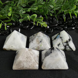 Rainbow Moonstone Pyramids