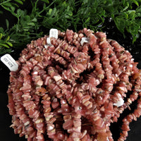 Rhodochrosite Chip Bead Strand