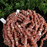Rhodochrosite Chip Bead Strand