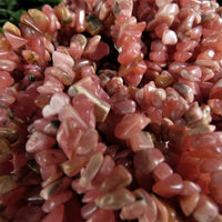 Rhodochrosite Chip Bead Strand