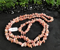 Rhodochrosite Chip Bead Strand