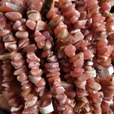 Rhodochrosite Chip Bead Strand