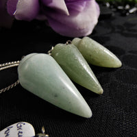 Green Aventurine Bullet Pendulum