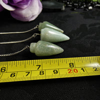 Green Aventurine Bullet Pendulum