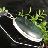 Green Kyanite in Sterling Silver Pendant