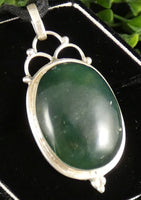 Green Kyanite in Sterling Silver Pendant