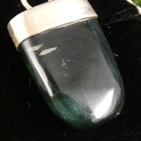 Green Kyanite in Sterling Silver Pendant