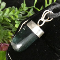 Green Kyanite in Sterling Silver Pendant