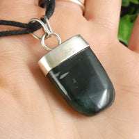 Green Kyanite in Sterling Silver Pendant