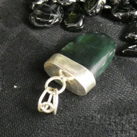 Green Kyanite in Sterling Silver Pendant