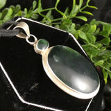 Green Kyanite in Sterling Silver Pendant