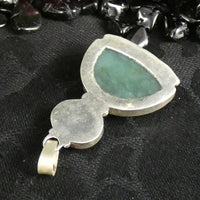 Green Kyanite in Sterling Silver Pendant