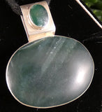 Green Kyanite in Sterling Silver Pendant