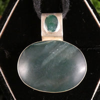 Green Kyanite in Sterling Silver Pendant