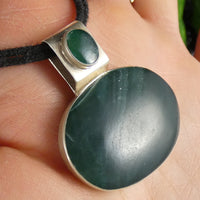 Green Kyanite in Sterling Silver Pendant