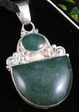 Green Kyanite in Sterling Silver Pendant