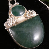 Green Kyanite in Sterling Silver Pendant